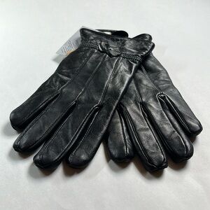 Black 3M Insulated Leather Gloves with Bow - Ladies Small/Medium